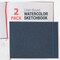 9" x 12" Watercolor Book (2 Pack, 76 Sheets Each) - 110lb (230 GSM) Linen-Bound Hardcover Artist Paper Pads - Acid-Free Cold-Pressed Watercolor Paper Pad Mixed Media